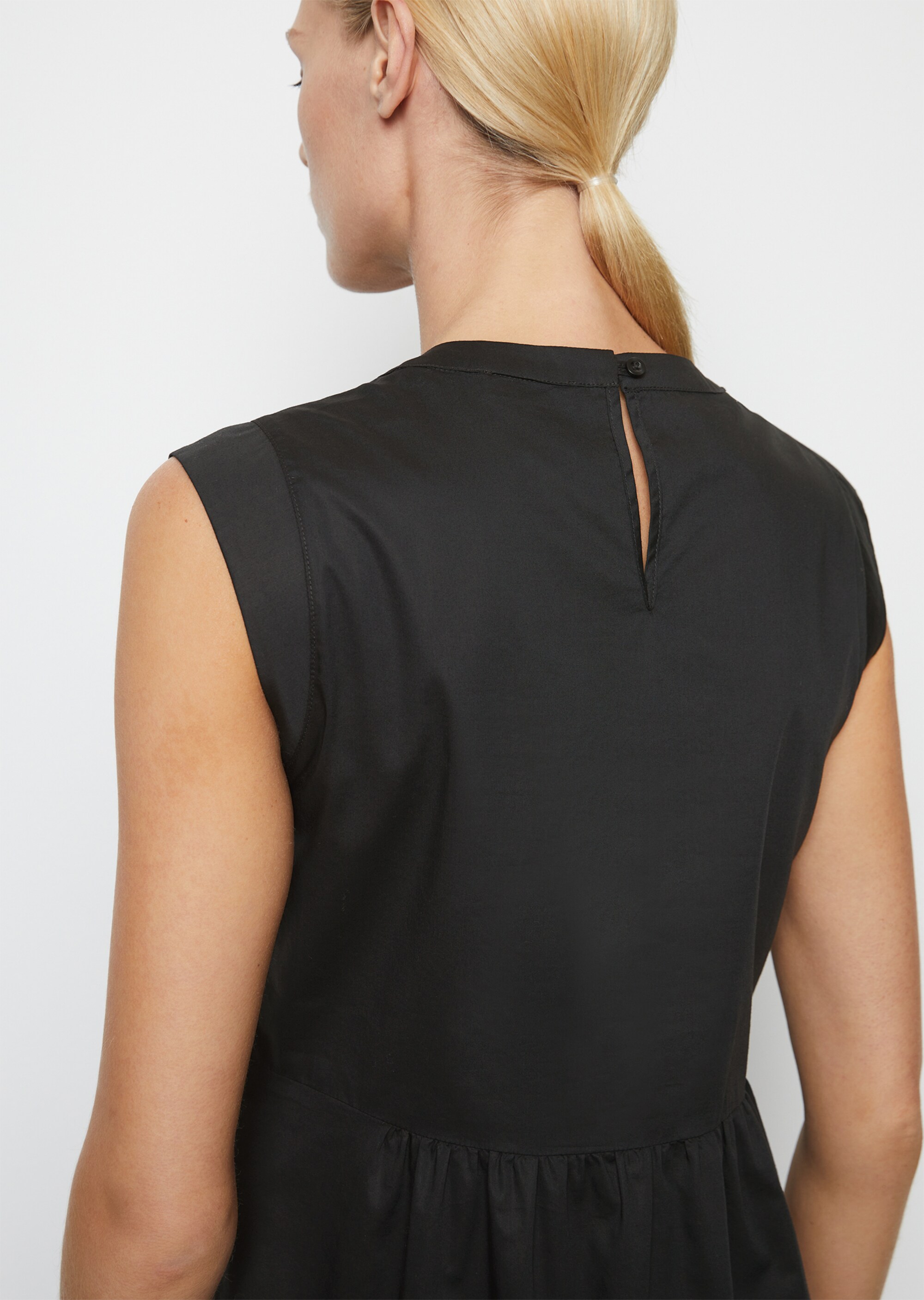 Stufenkleid shapedaus Baumwoll-Lyocell-Popeline