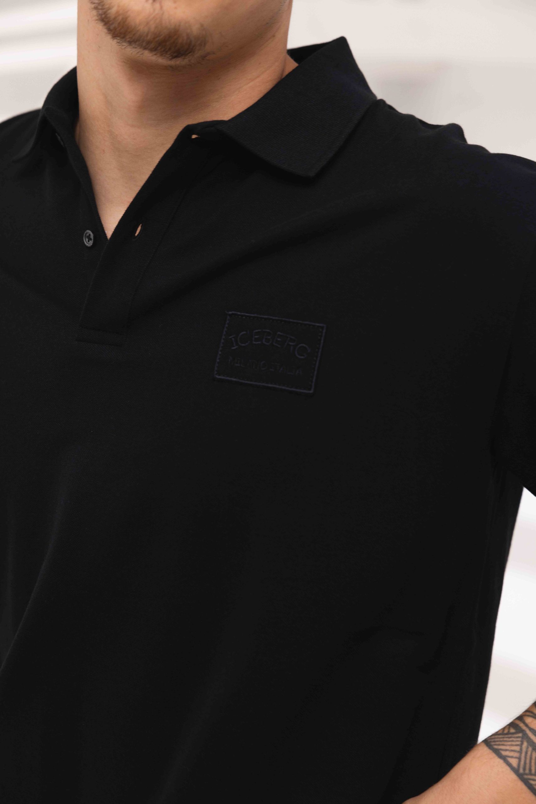 Iceberg L5 Polo Heren Zwart