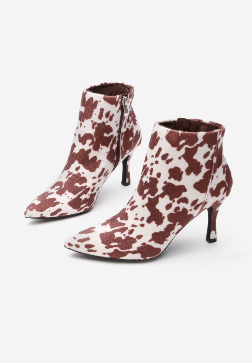 Bottines à talon fin champagne Jinna