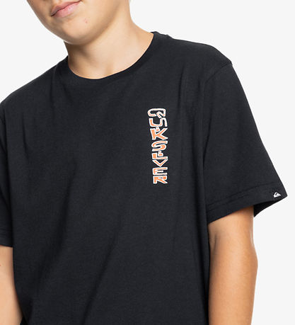 QuikSølver T-shirt - Warped - Sort m. Print