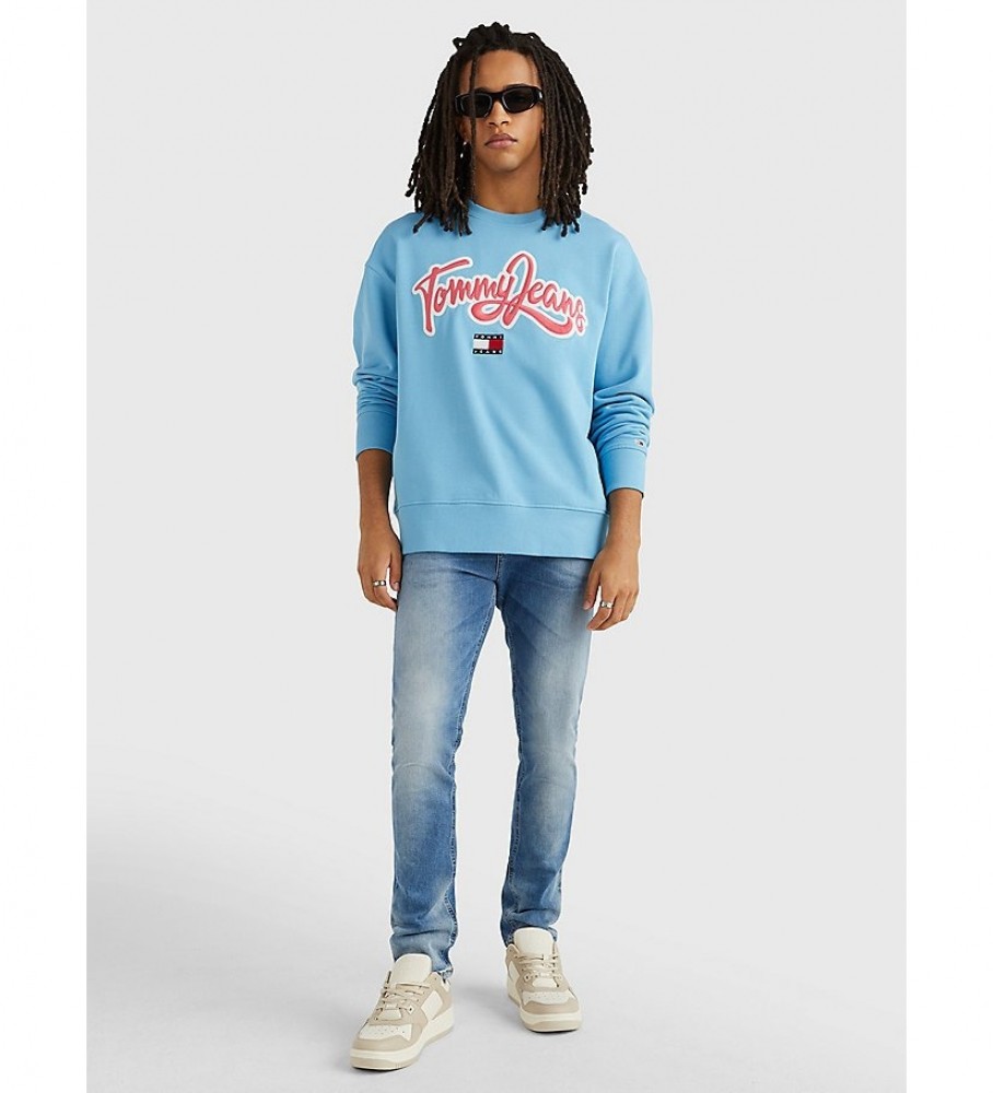 Calça jeans Tommy Jeans Austin Slim Wlbs azul