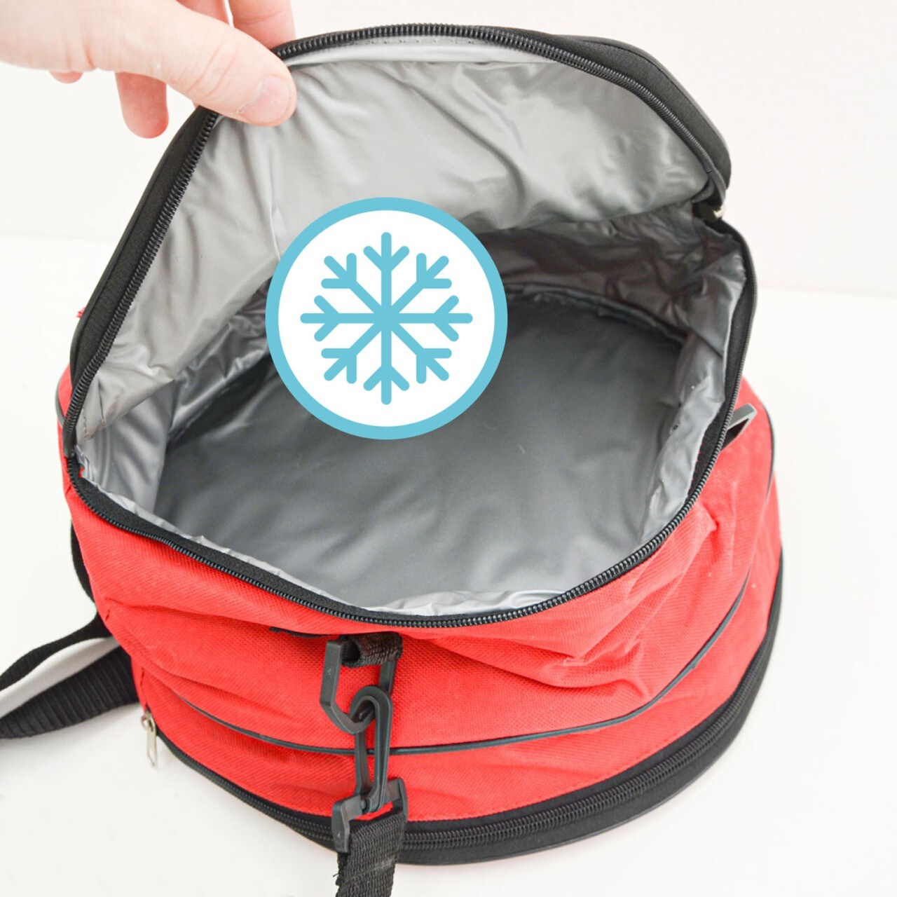 Faltbarer BBQ Grill mit Kühltasche - Ø 28cm Holzkohlegrill Campinggrill Klappbar