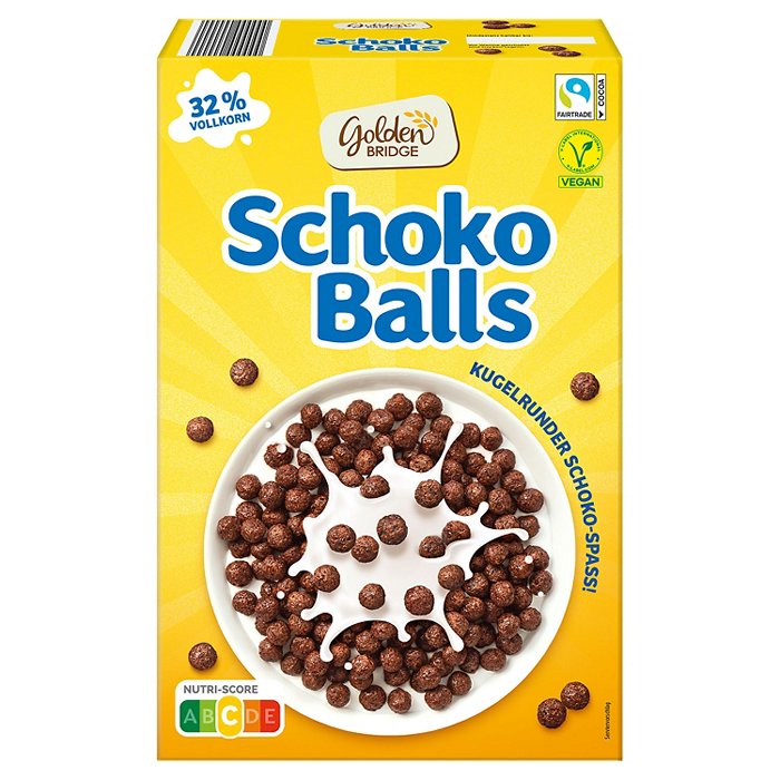 GOLDEN BRIDGE Schoko Balls 750 g