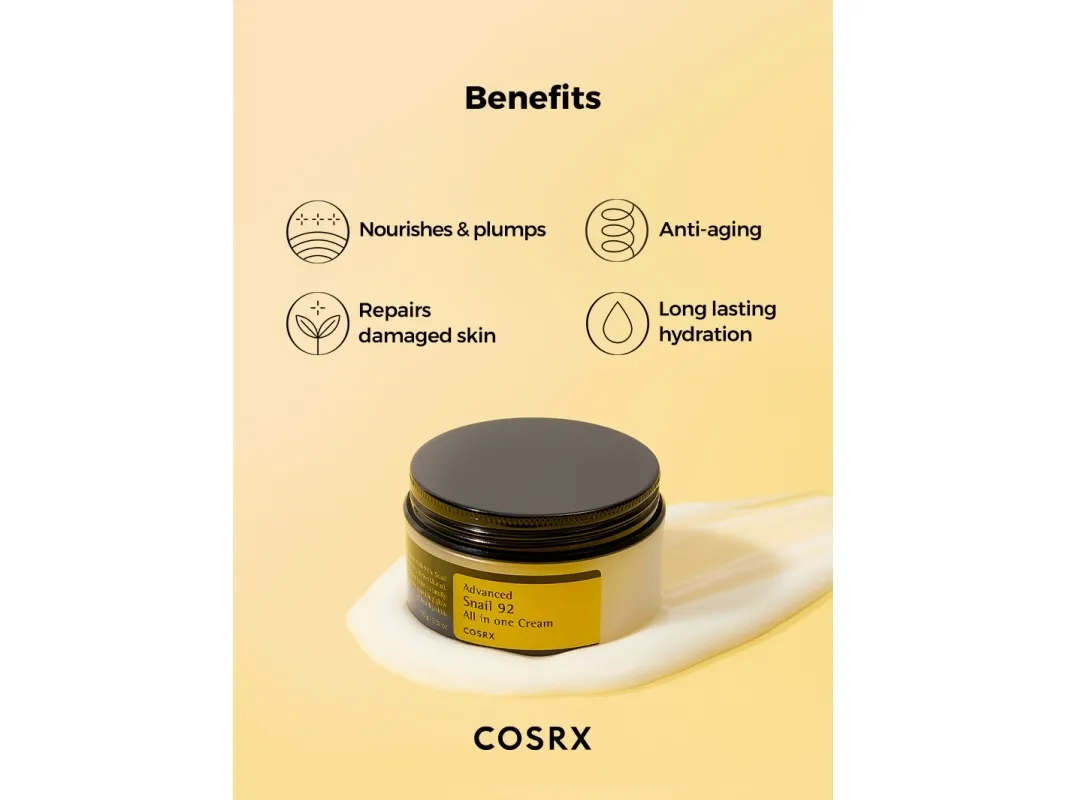 CosRx Advanced Snail face cream 92% moisturizing 100g