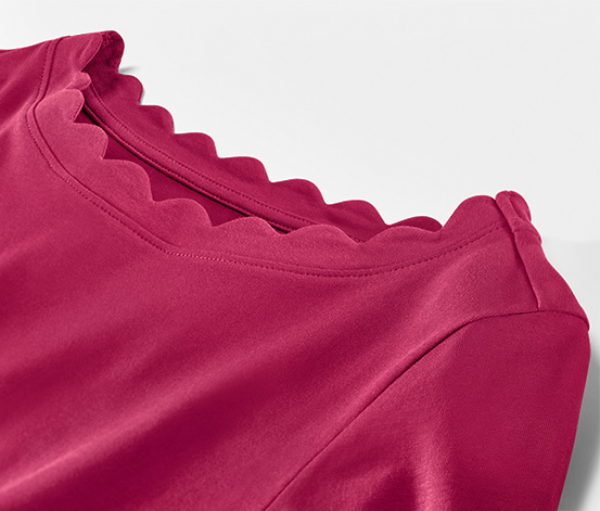 Shirt mit 3/4-Arm, schwarz