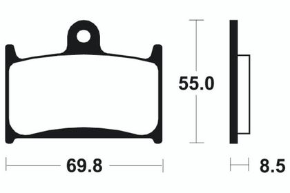 Plaquettes de freins Tecnium Performance métal fritté - MF124