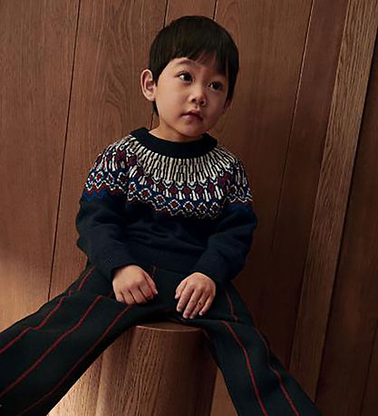 FUB Bluse - Uld - Sweater - Dark Navy