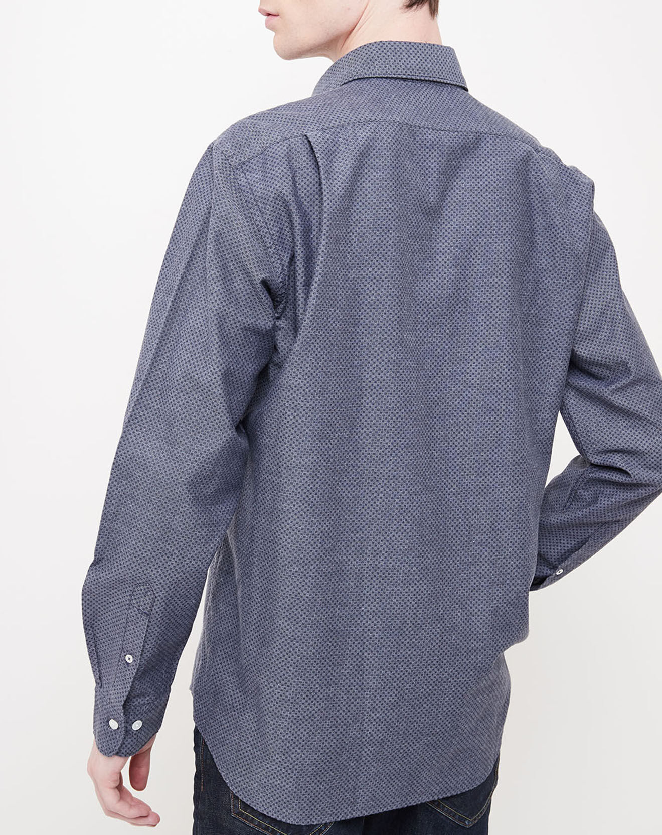 Hartford Chemise regular Penn imprimée bleue