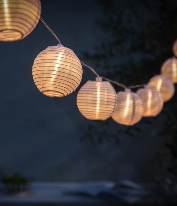 Dehner Solar-Lichterkette Lampion