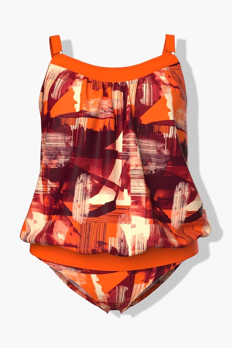 Tankini, längeres Oberteil, Softcups, Träger verstellbar