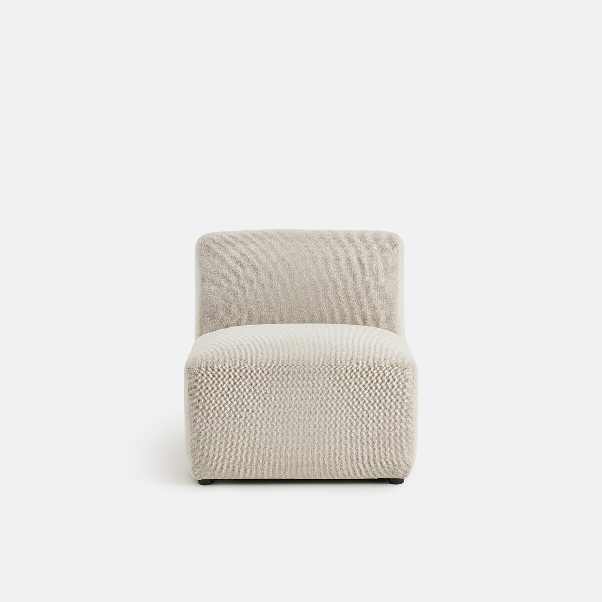 LA REDOUTE INTERIEURS<br>Cadeira lareira modular, tecido texturizado, Jaspe