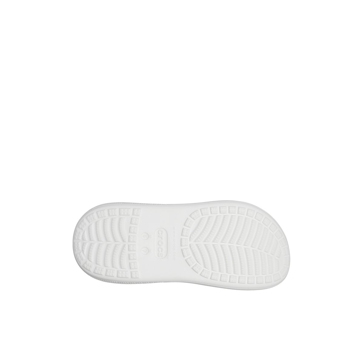 CROCS-Classiccrush-Sabots - Talon plat - Blanc