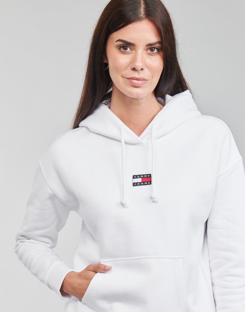 Tommy Jeans - TJW TOMMY CENTER BADGE HOODIE - Blanc