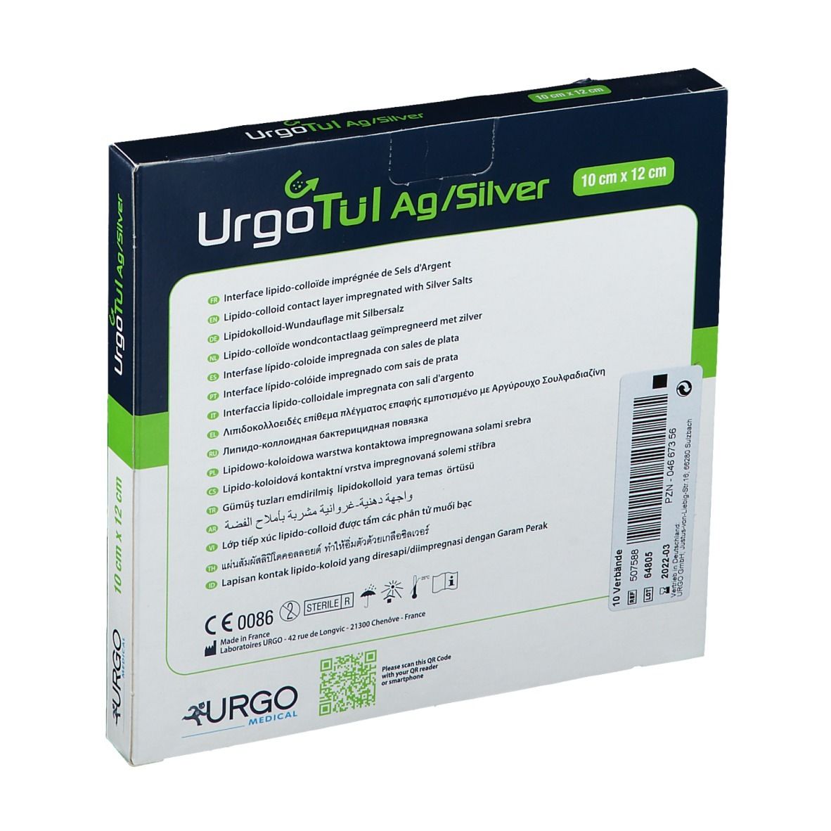UrgoTül® AG/Silver 10 x 12 cm