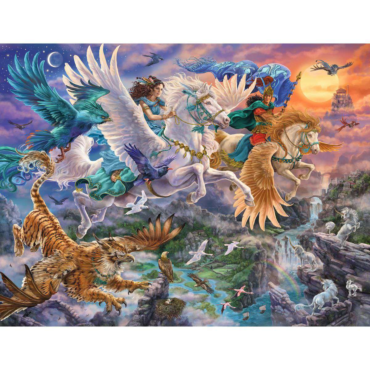 Ravensburger Spiel Auf dem Pegasus durch die Lüfte