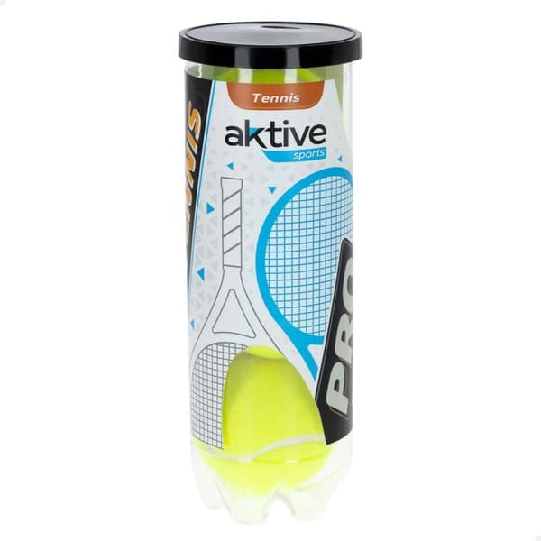 Tennisballer Aktive Pro 3 Deler Gul 6 enheter