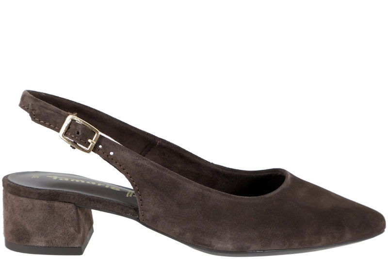 TAMARIS SLINGBACK I MOCCAFARVET RUSKIND