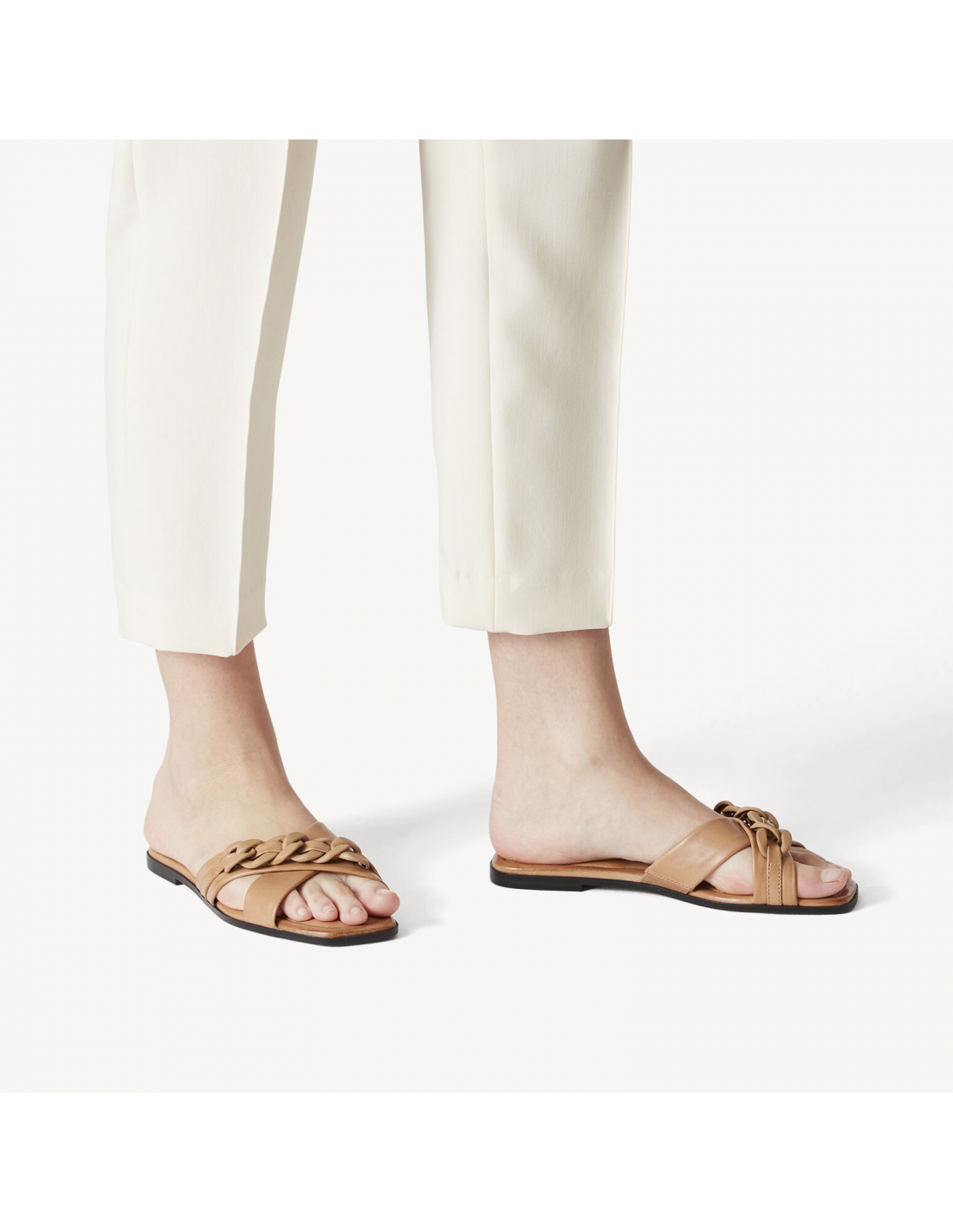 tamaris mules femme 27101-28 310 cuir marron