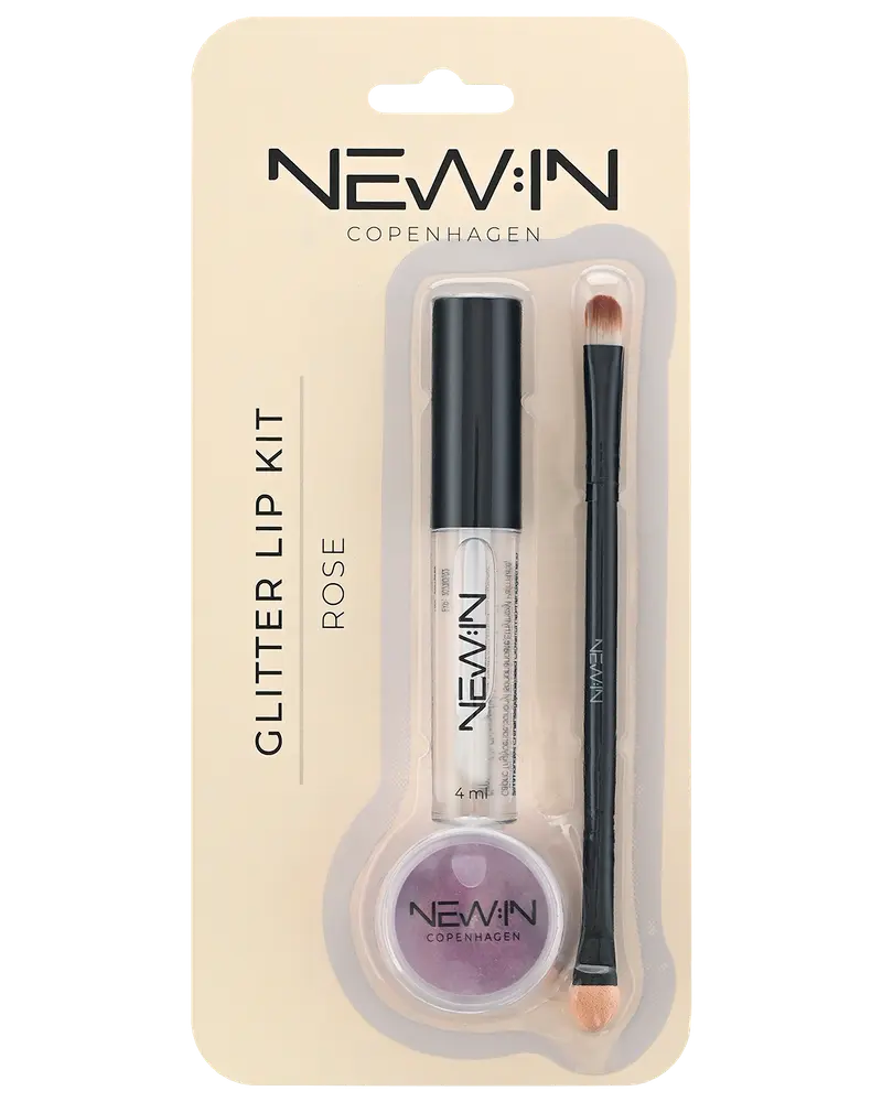 NEW:IN Lip Kit m/glitter assorteret
