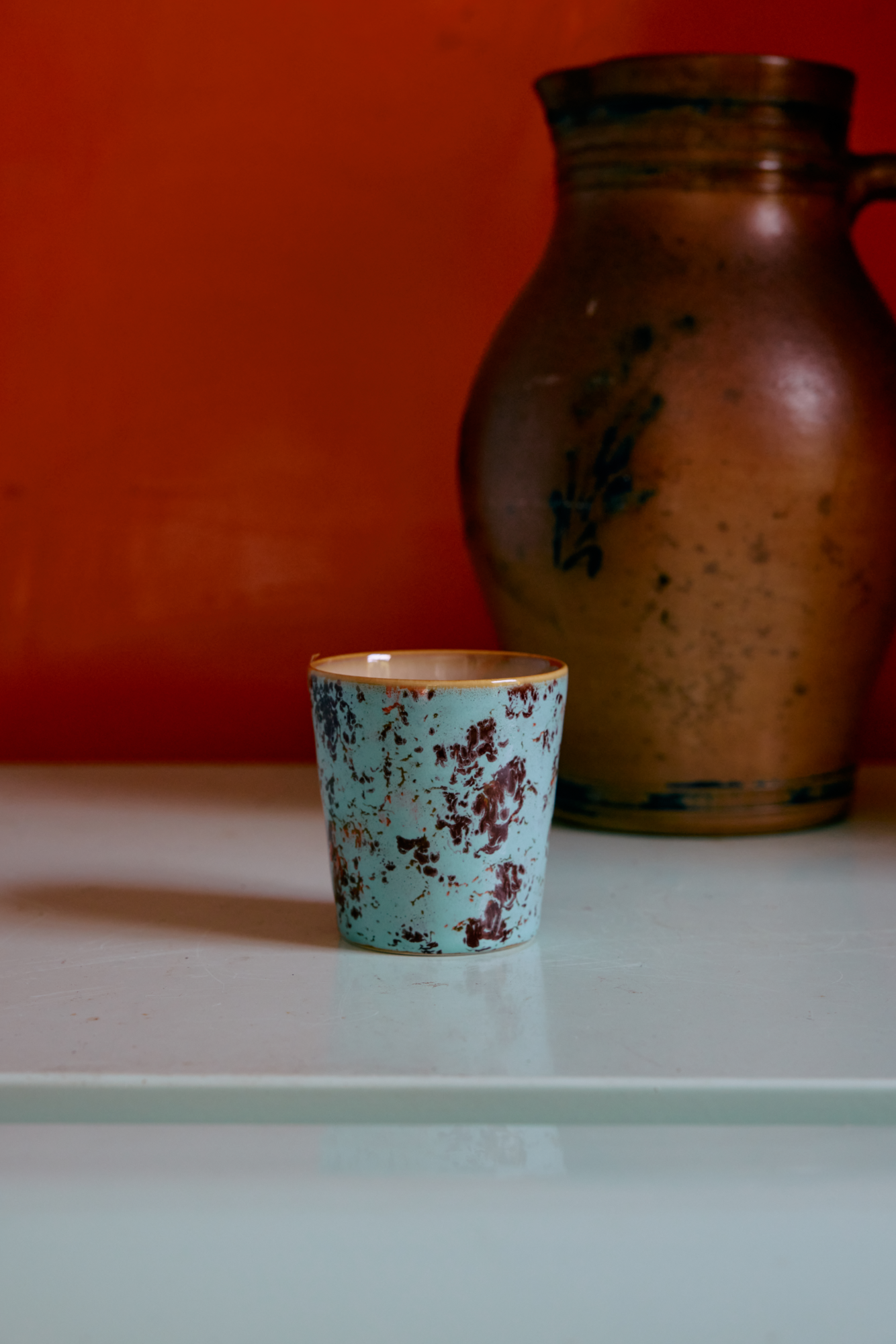 Servies 70's Ceramics koffie mok Surreal - set van 6