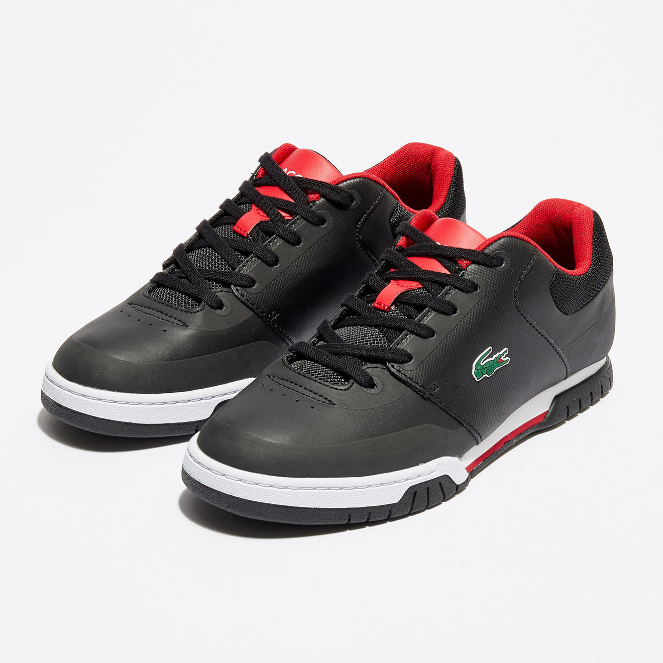 Lacoste Baskets Indiana Evo 317 1 noir/rouge