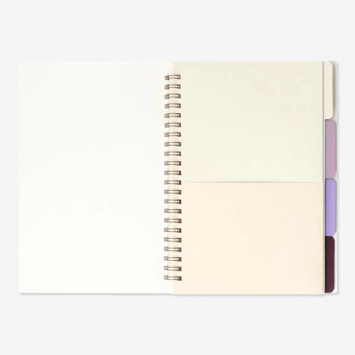 Notesbog med indeksfaner. A5