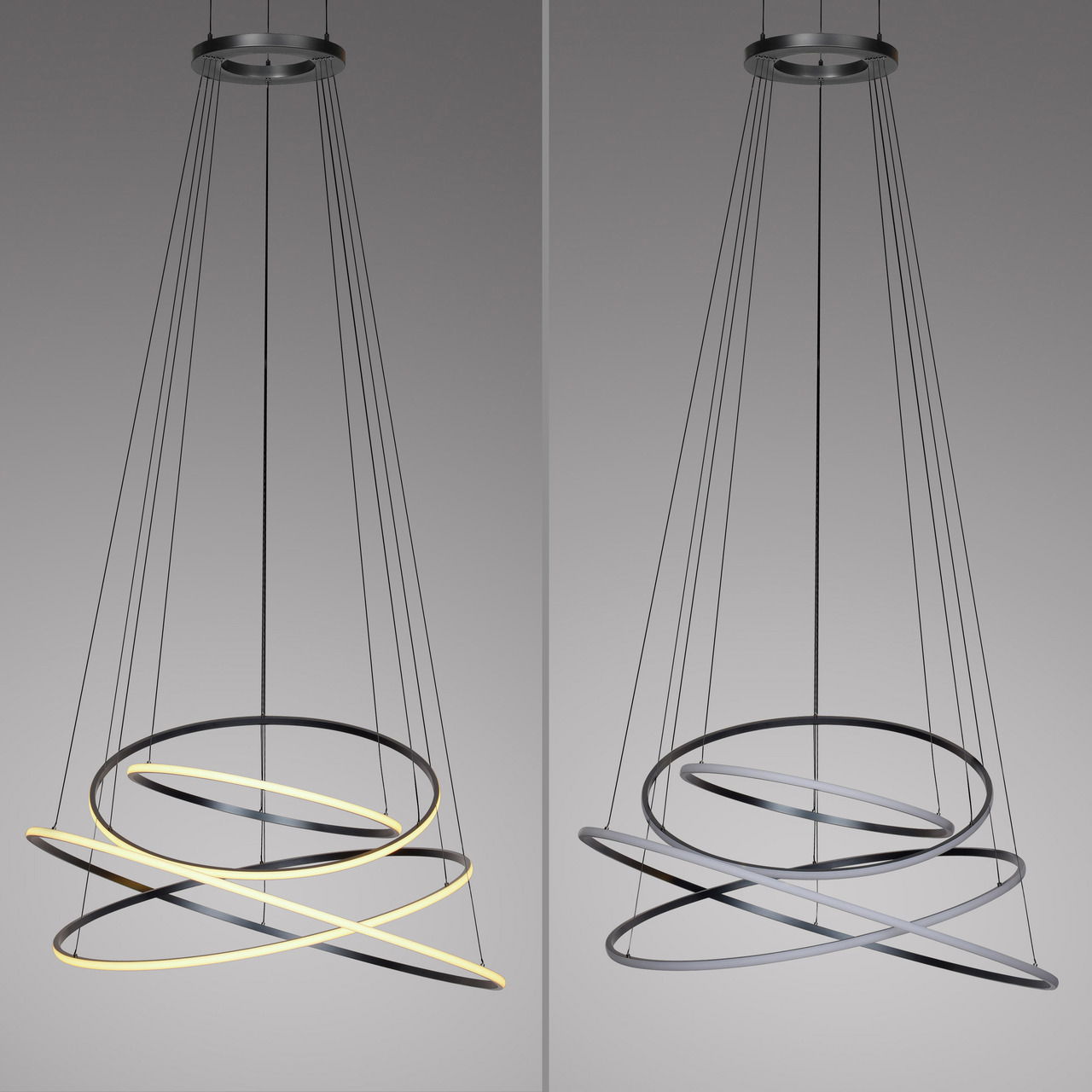 Paul Neuhaus Pendelleuchte PURE FLYING RINGS