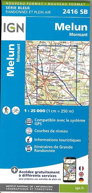IGN - 2416 SB MELUN 1 25 000