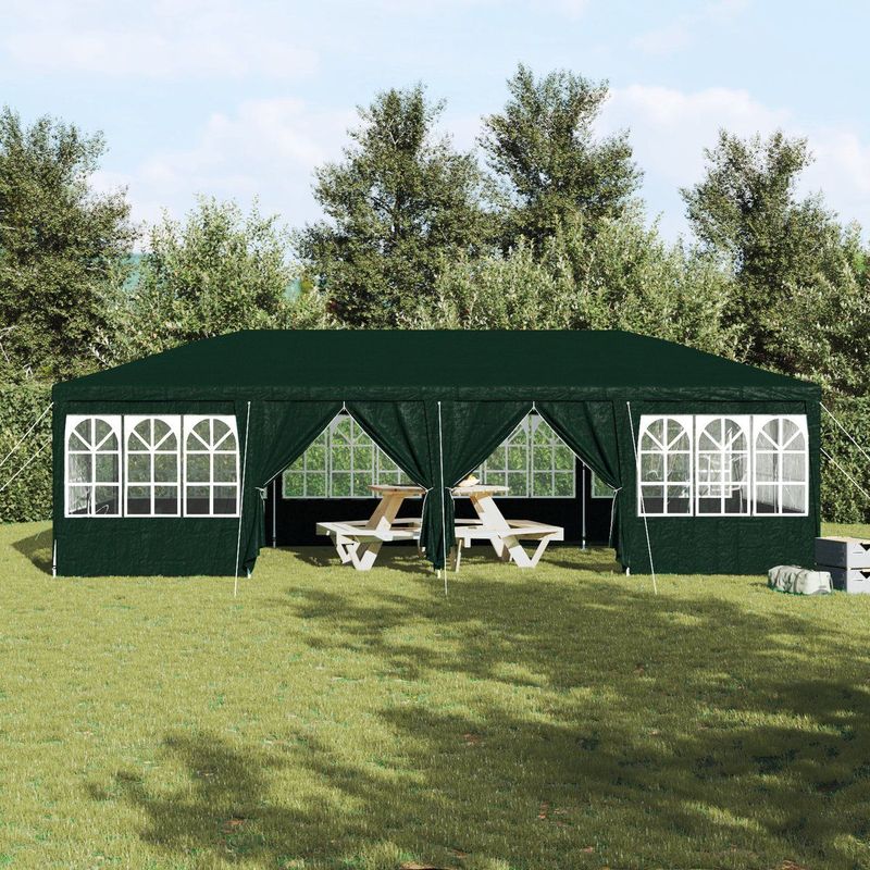 Feesttent - Groen - Waterdicht Polyethyleen - Voor 12 Personen