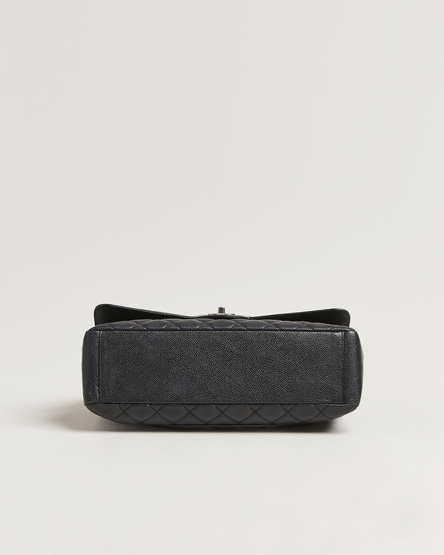 Chanel Pre-Owned Classic Single Flap Maxi Black Caviar