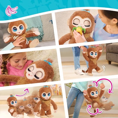 FurReal Peanut The Playful Monkey Interaktiv Ape 38 cm