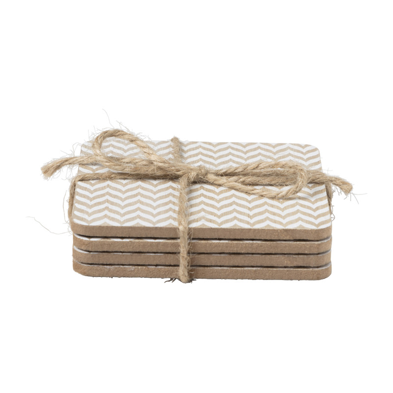 Onderzetter hout - set van 4