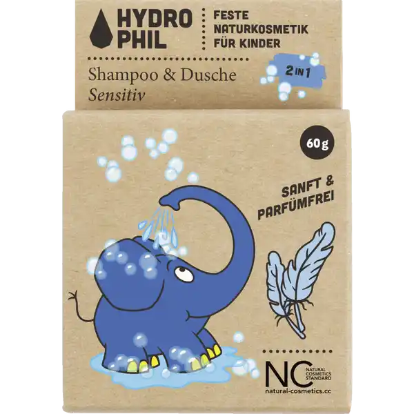 Festes Kinder Shampoo & Dusche 2in1 Elefant Sensitiv