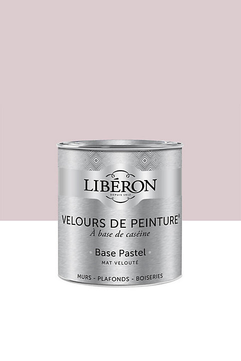 Peinture multisupport murs, plafonds et boiseries Velours de peinture rose petit rat Libéron 0,5L