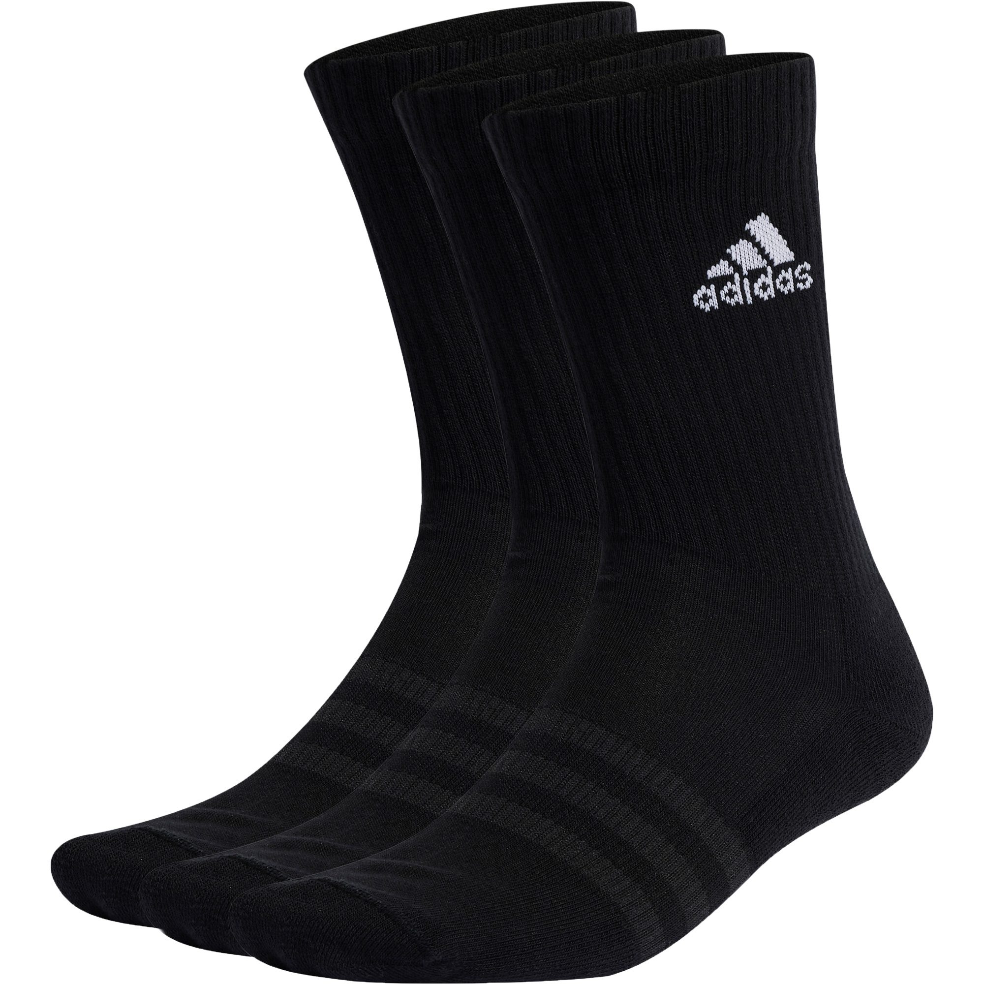 adidas Cushioned Crew Socken 3 Paar schwarz