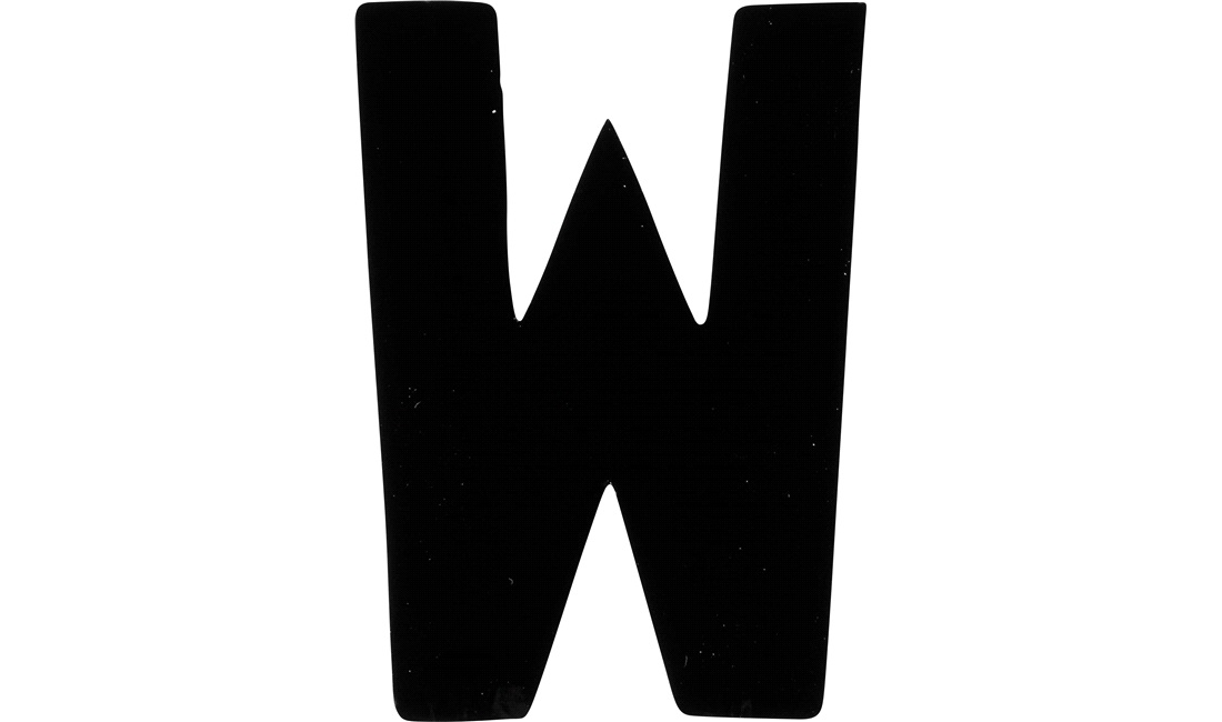 Klistermærke 'W' 3
