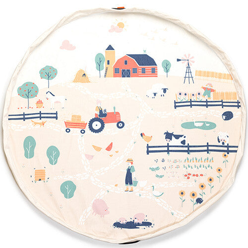 play&go speelkleed en opbergzak noomad - farm
