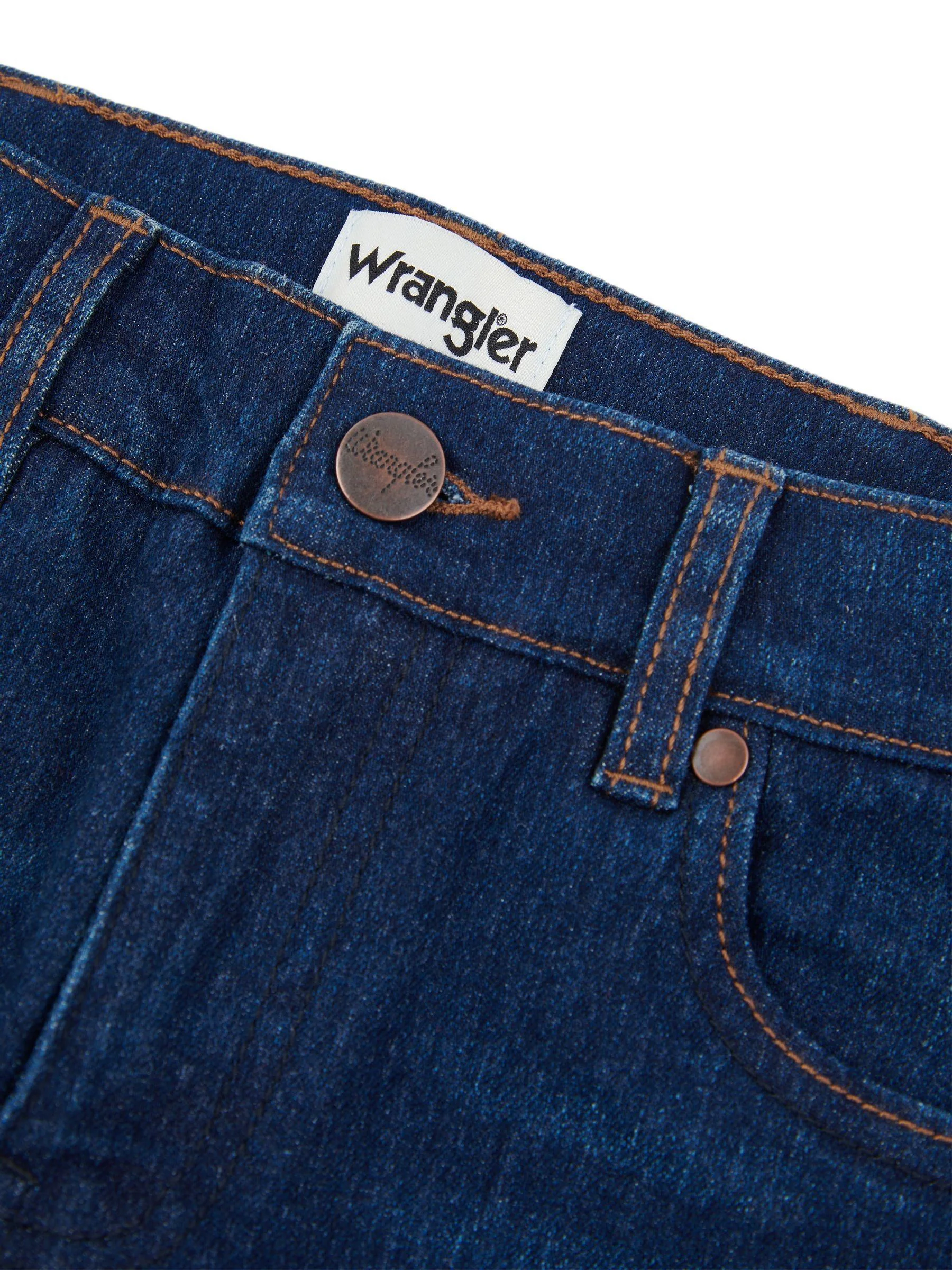 Blauw - Wrangler Boys Greensboro Regular Jeans met rechte pasvorm