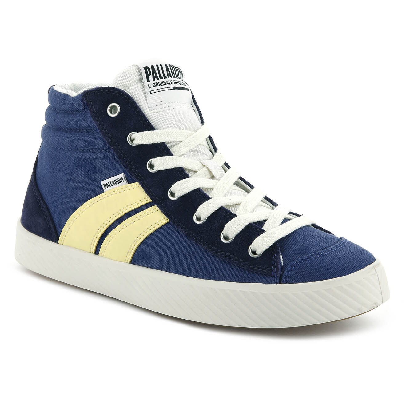 Palladium Sneakers en Toile Pallaphoenix Cuff Rto bleu/jaune