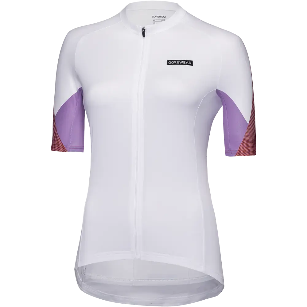 GORE Wear Spirit Triangles Fietsshirt Korte Mouwen Wit/Rood Dames
