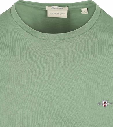 Gant T-shirt Shield Logo Groen 2003184-362 kopen