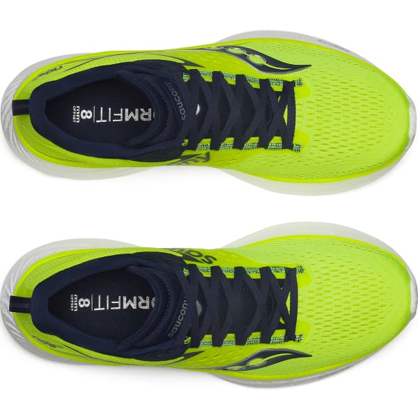 Chaussure running SAUCONY RIDE 17 CITRON/NAVY