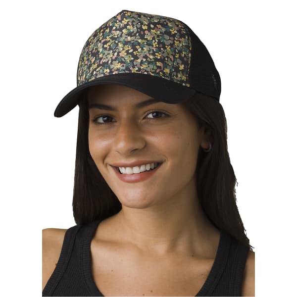 Casquette PRANA LA VIVA TRUCKER W BLACK PETALS