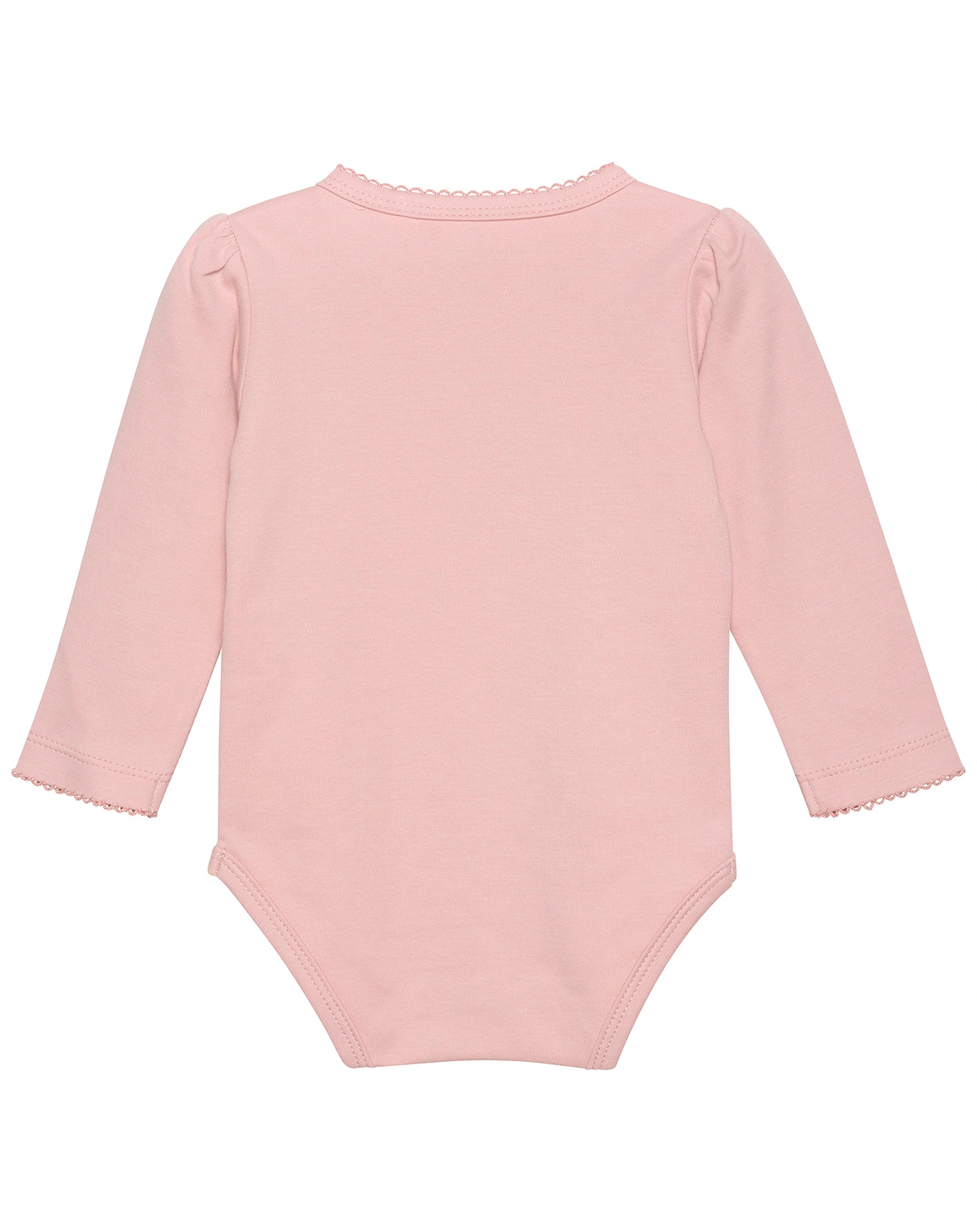 Langarm-Body SOLID COTTON in misty rose
