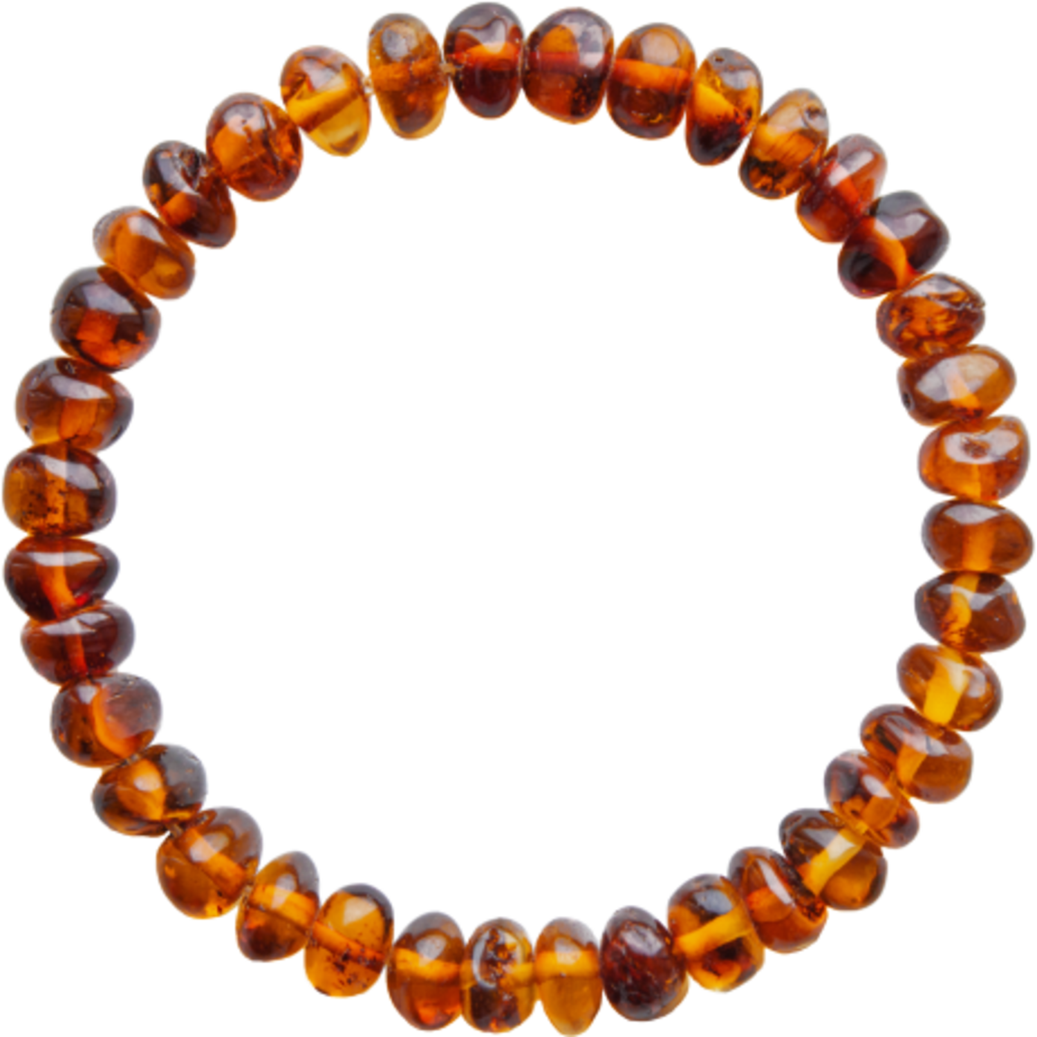Barnsteen | Armband | Glimmend | Baroque Cognac | 19 cm
