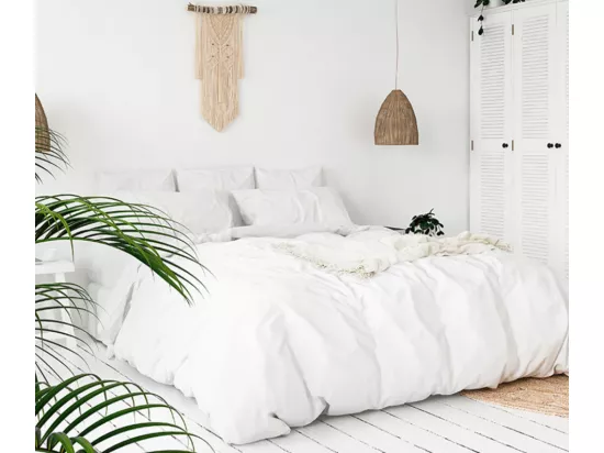 Couette très chaude nature duvet coton 140x200 - 350g