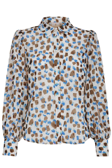 Peppercorn blauwe dames blouse