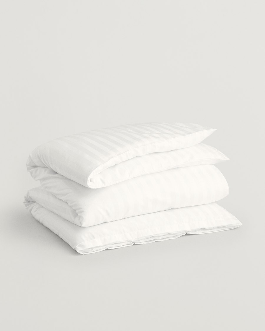 GANT Sateen Striped Duvet White