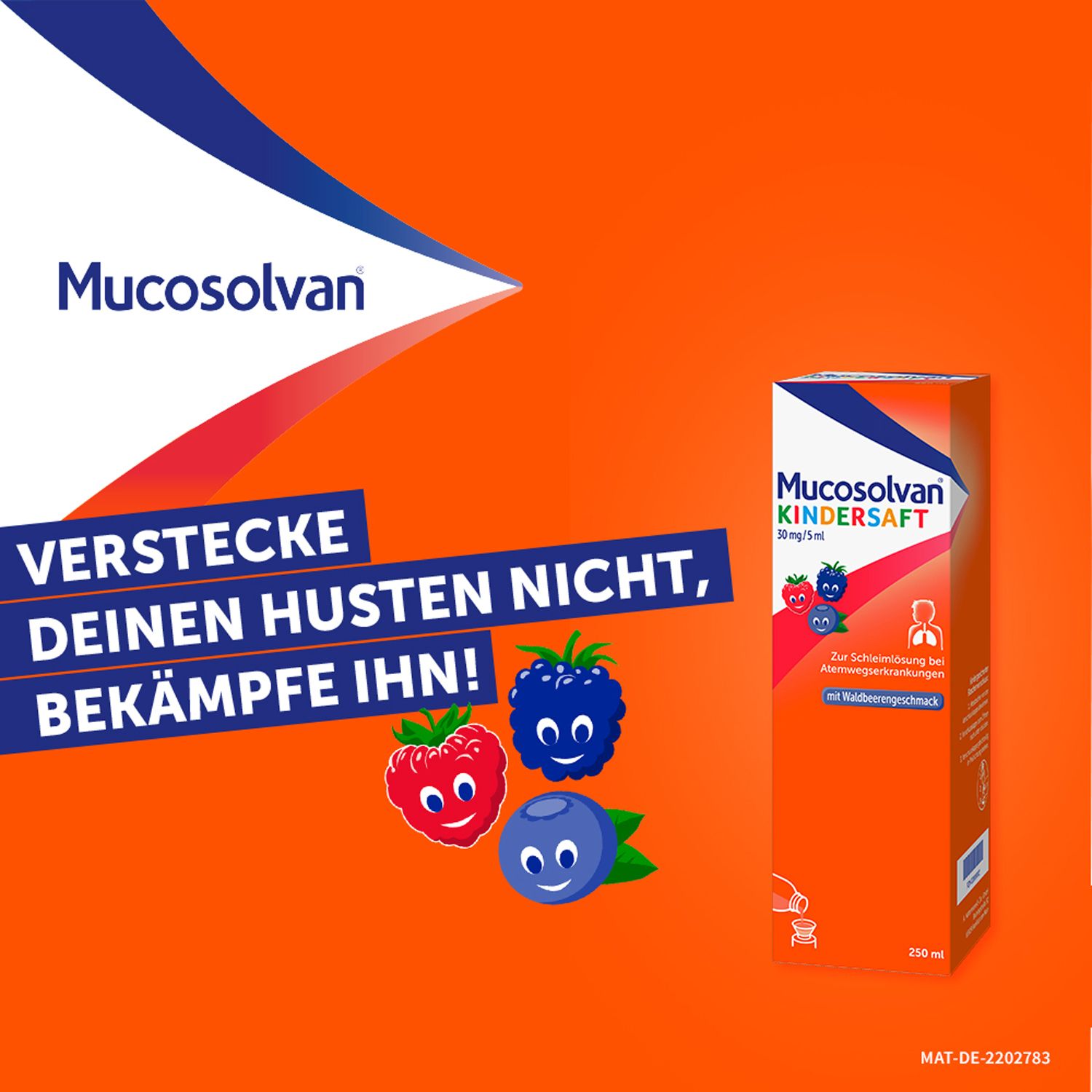 MUCOSOLVAN Kindersaft, Schleimlöser bei Husten, Hustenlöser