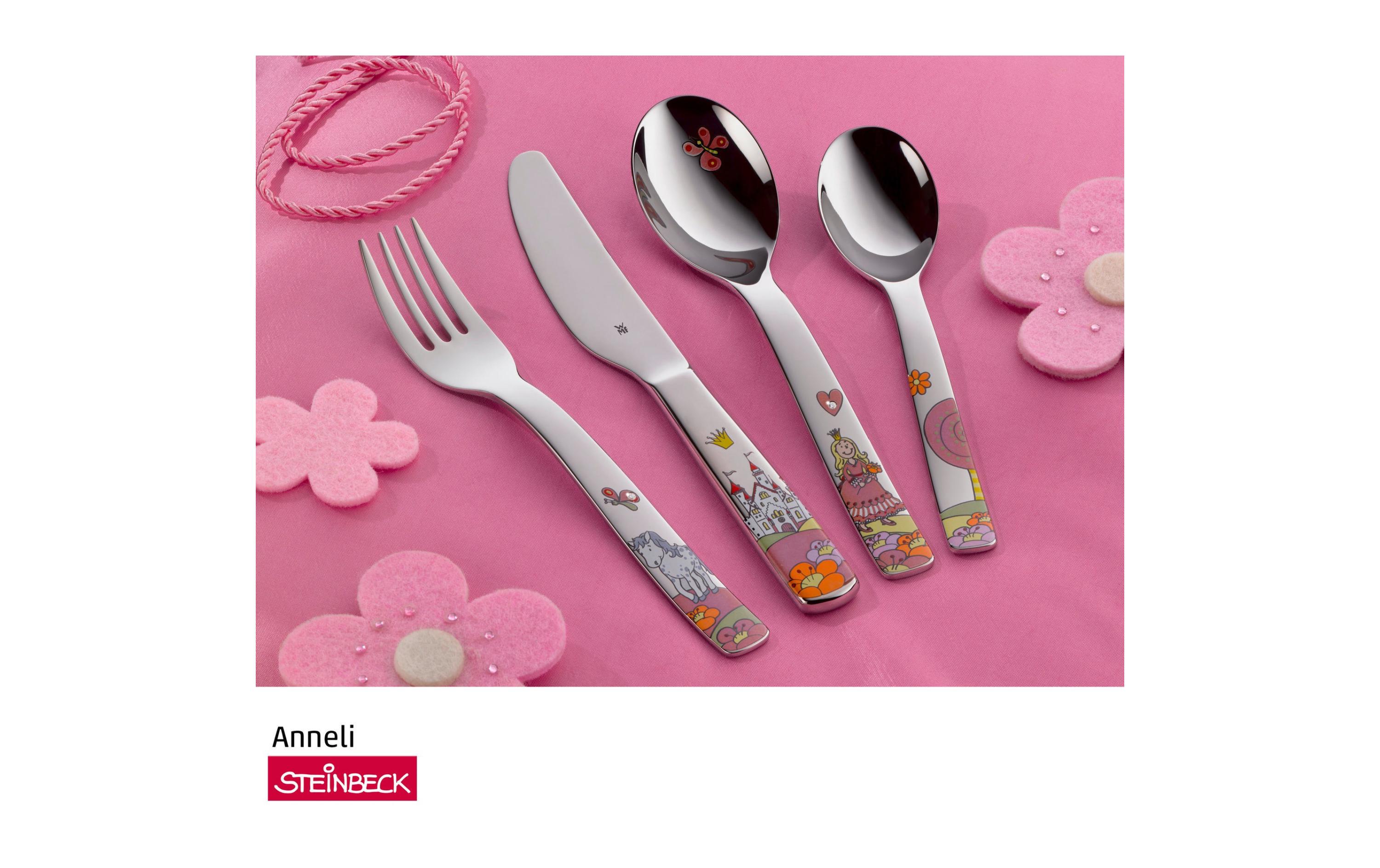 Kinderbesteckset Prinzessin Anneli 4-teiligBesteck-Set für Kinder